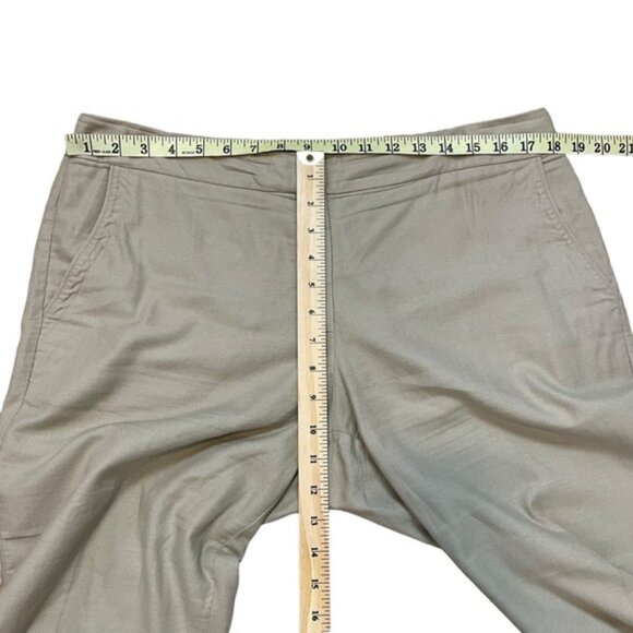 Eileen Fisher beige tan cotton capris casual pants size M - Picture 11 of 11